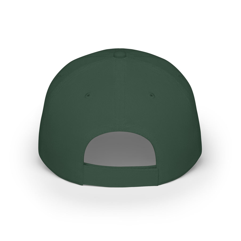 Pirate Skull Logo Low Profile Baseball Cap — Embroidered Buccaneer Hat