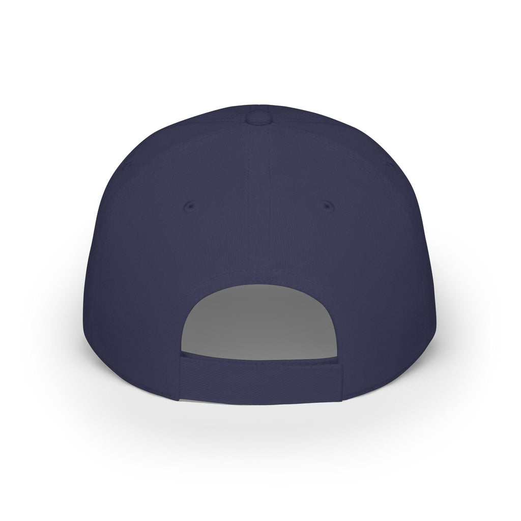 Pirate Skull Logo Low Profile Baseball Cap — Embroidered Buccaneer Hat